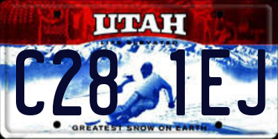 UT license plate C281EJ