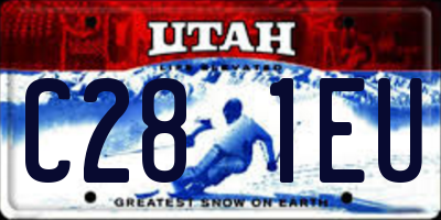 UT license plate C281EU