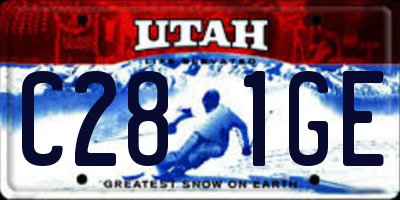 UT license plate C281GE