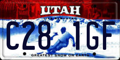 UT license plate C281GF