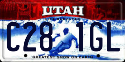 UT license plate C281GL