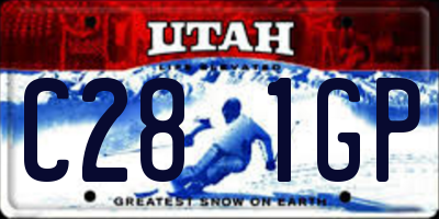 UT license plate C281GP