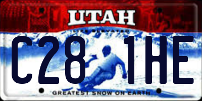 UT license plate C281HE