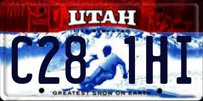 UT license plate C281HI