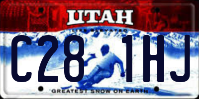UT license plate C281HJ