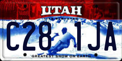 UT license plate C281JA