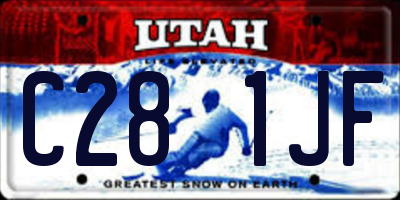 UT license plate C281JF