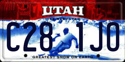 UT license plate C281JO