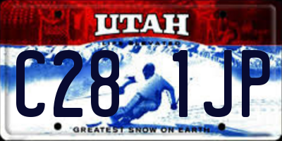 UT license plate C281JP