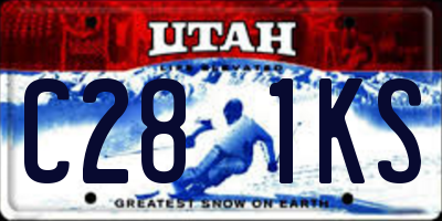 UT license plate C281KS