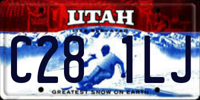 UT license plate C281LJ