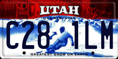 UT license plate C281LM