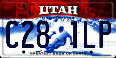 UT license plate C281LP