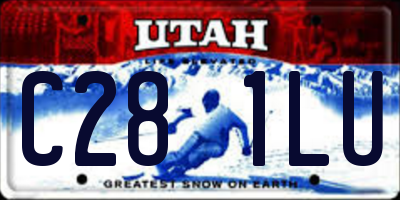 UT license plate C281LU