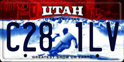 UT license plate C281LV