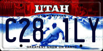 UT license plate C281LY
