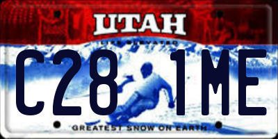 UT license plate C281ME