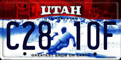 UT license plate C281OF