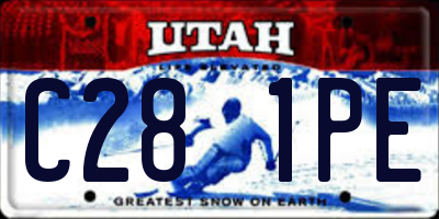 UT license plate C281PE