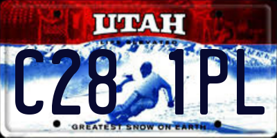 UT license plate C281PL