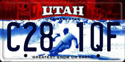 UT license plate C281QF