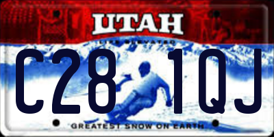 UT license plate C281QJ