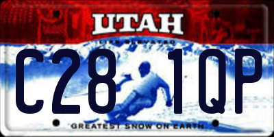 UT license plate C281QP