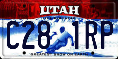 UT license plate C281RP