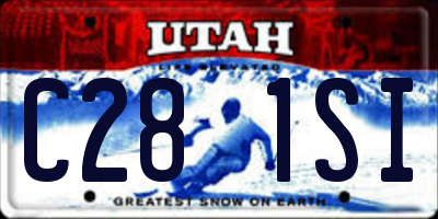 UT license plate C281SI
