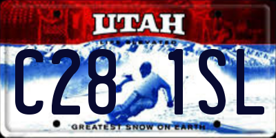 UT license plate C281SL
