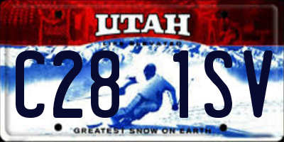 UT license plate C281SV