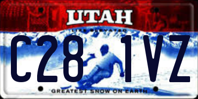 UT license plate C281VZ