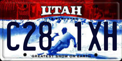 UT license plate C281XH