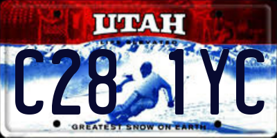 UT license plate C281YC
