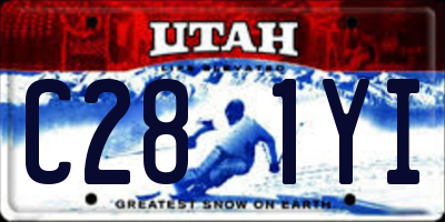 UT license plate C281YI