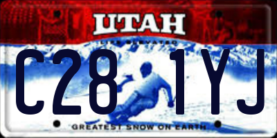 UT license plate C281YJ