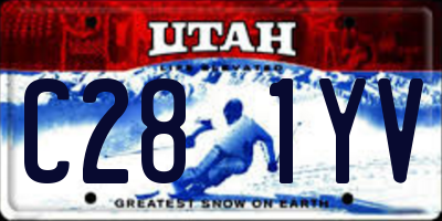 UT license plate C281YV