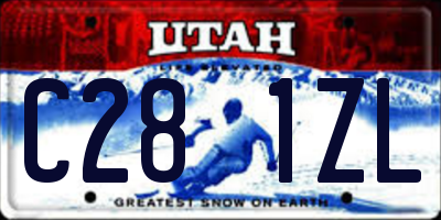 UT license plate C281ZL
