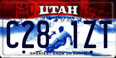 UT license plate C281ZT