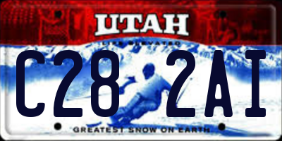UT license plate C282AI