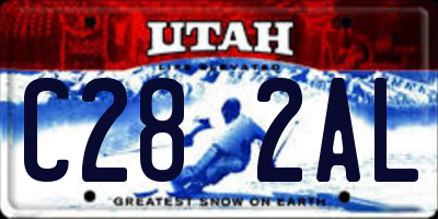 UT license plate C282AL