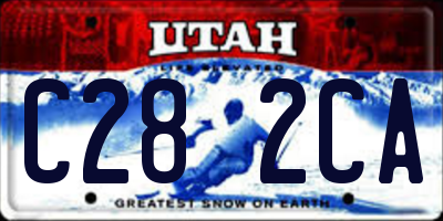 UT license plate C282CA