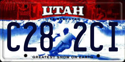 UT license plate C282CI