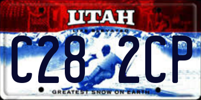 UT license plate C282CP