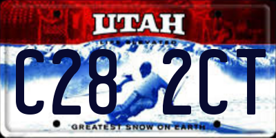 UT license plate C282CT