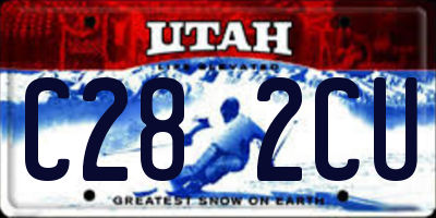 UT license plate C282CU