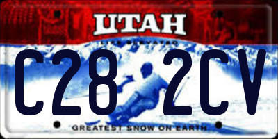 UT license plate C282CV