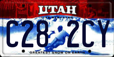 UT license plate C282CY