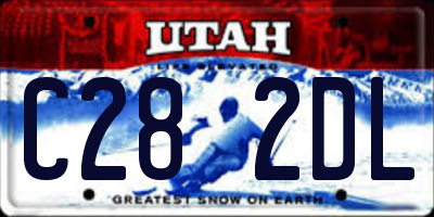 UT license plate C282DL