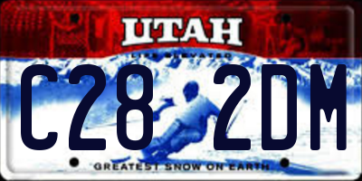 UT license plate C282DM